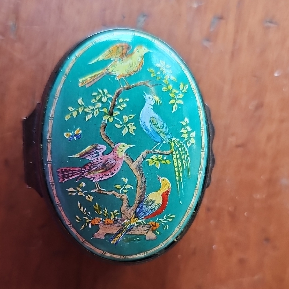 Halcyon Days Chinoiserie Birds Enamel Box